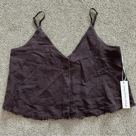 Young Fabulous & Broke Rehan Swing Tank Top‎ in Chocolate Size Medium - Picture 2 of 8